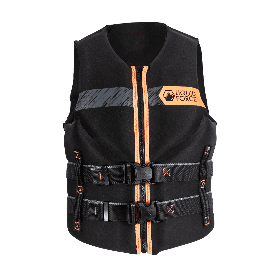 Liquid Force Womens Hinge CGA Life Vest 2025 - Black/Coral