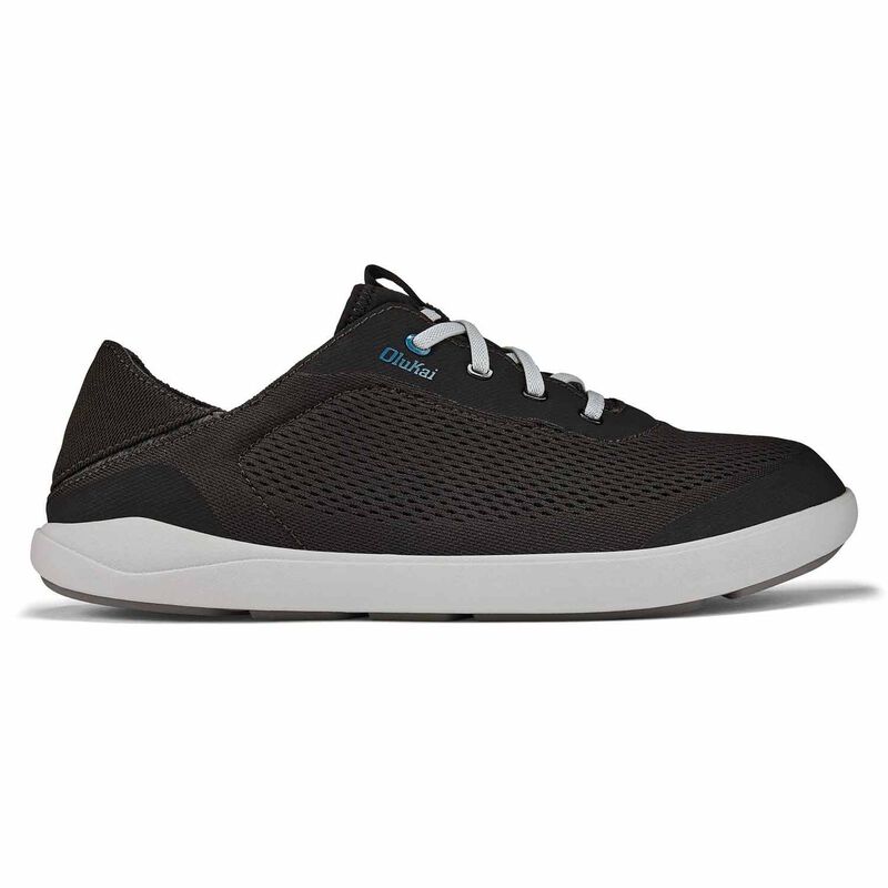 Olukai Moku Pae Men's Casual Shoes - Black/Blue Coral